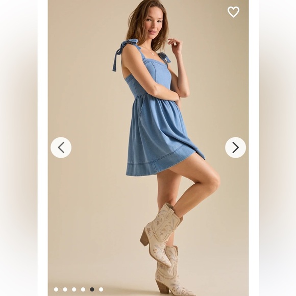 Morgan Denim Mini Dress Altar’d State New with Tags - Picture 5 of 6